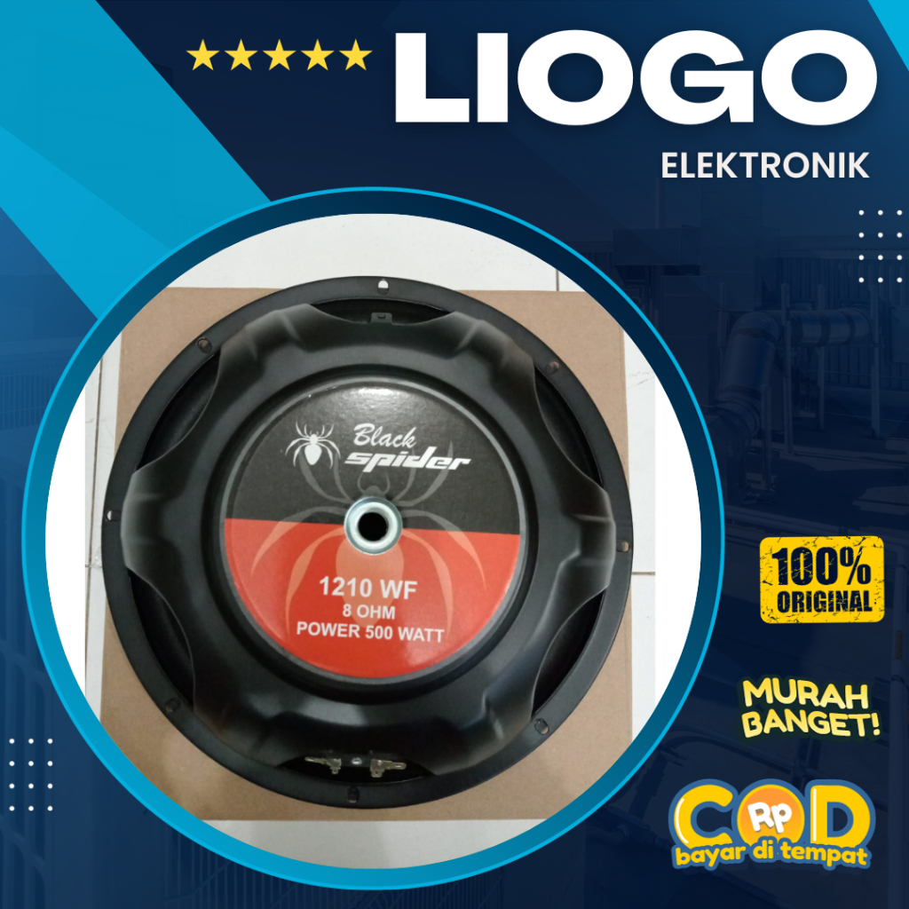 Speaker Komponen Black Spider 1210WF Woofer Black Spider 12 Inch 1210 WF