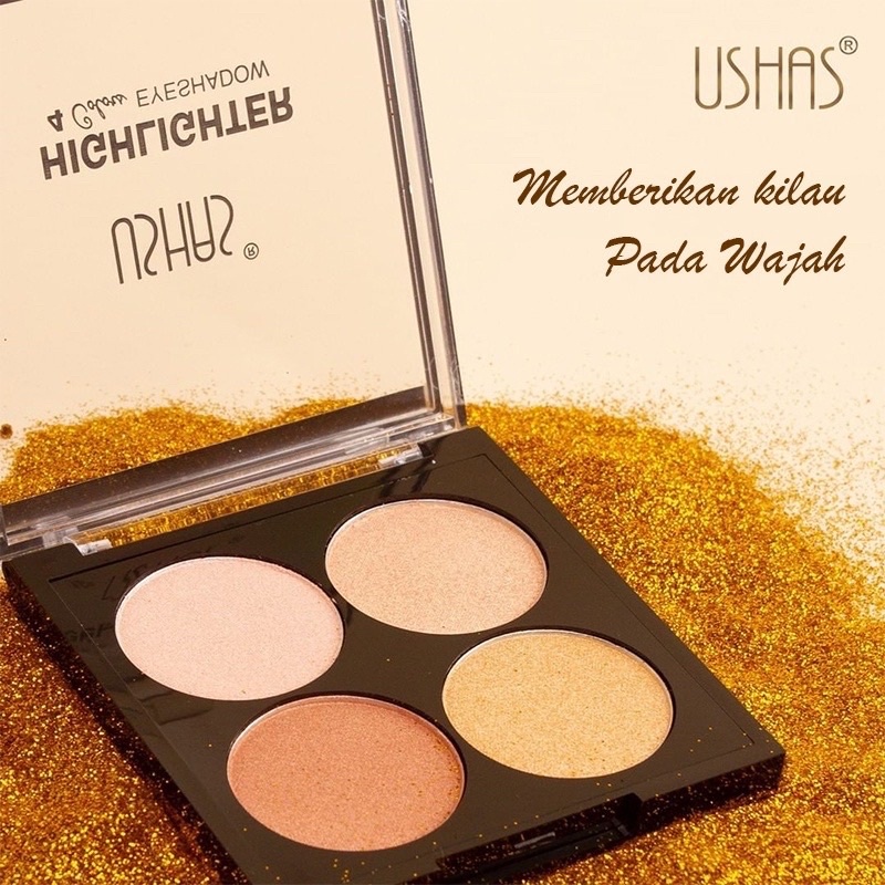 Ushas Highlighter 4 Color Eyeshadow l highlighter by ushas