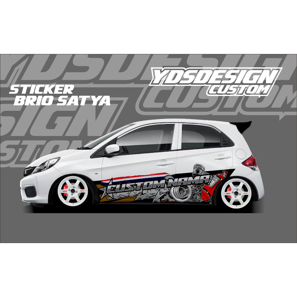 STICKER DECAL THAILOK BRIO OLD,JAZZ,AYLA,DLL / STIKER MOBIL BRIO SATYA / BRIO OLD