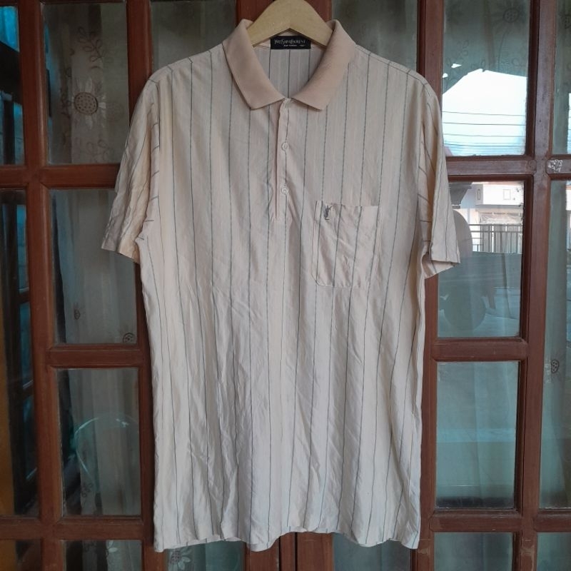 YSL Yves Saint Laurent kaos berkerah second (L)