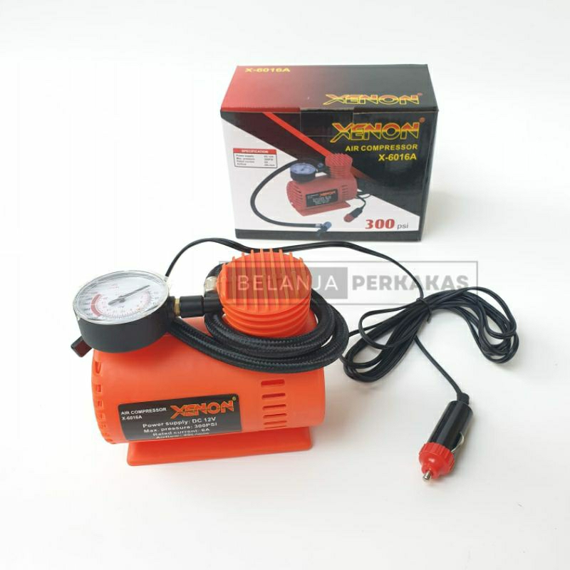 XENON KOMPRESOR ANGIN MINI DC 12V - Mini Air Compressor XENON