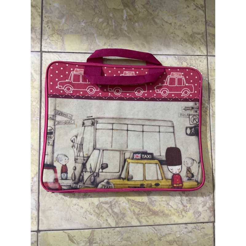 Tas laptop pink