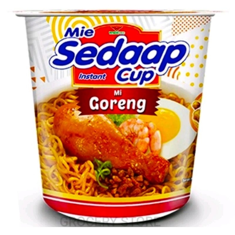 

Sedaap Mie Cup Mi Goreng Kemasan 85gr (Satuan)