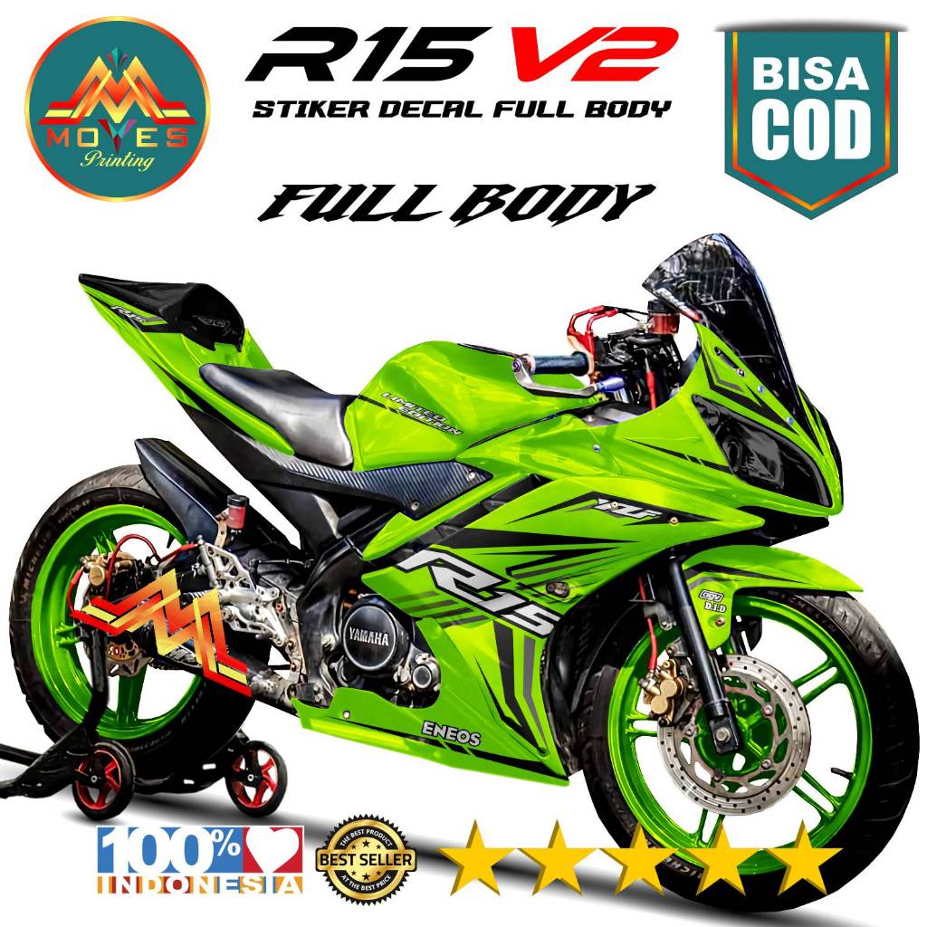 TERBARU. decal r15 v2 stiker motor r15 v2 decal stiker full body r15 v2 stiker motor yamaha r15 v2 m