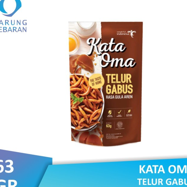 

Stok Banyak Kata Oma Telur Gabus Rasa Gula Aren 63 gr ➢❈
