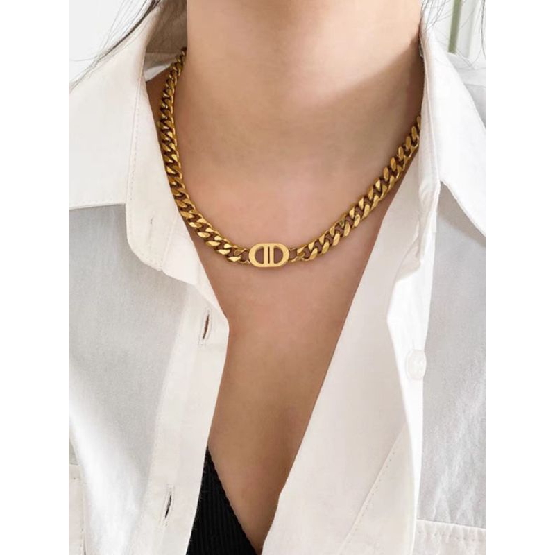 KALUNG TITANIUM WANITA ASLI/ RANTAI BESAR DD