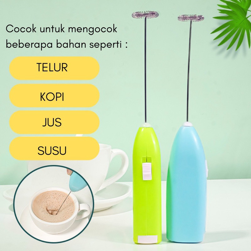 mixer tangan Portable / Mixer pengocok kopi / blender mini / Hand Mixer Mini Kecil / Alat Pengocok T