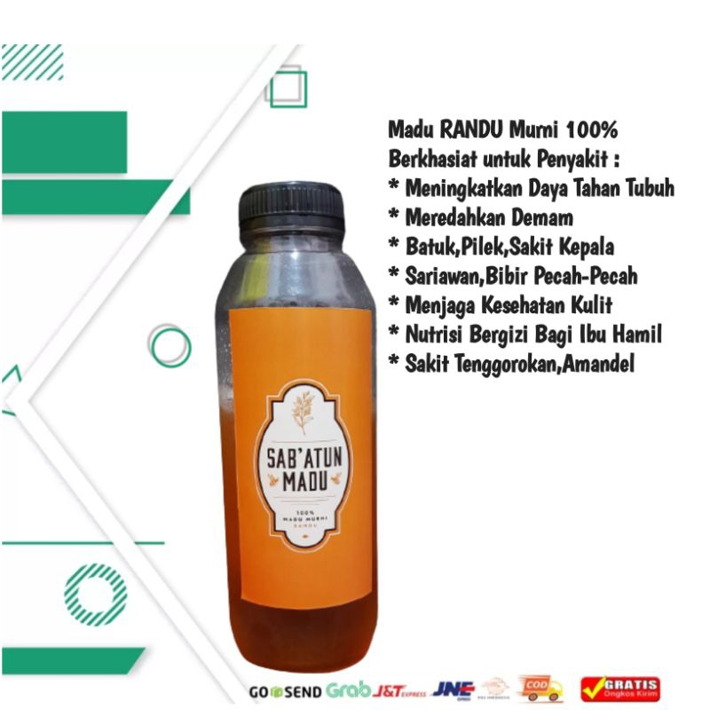 

MADU RANDU MURNI 100% (Banyak Manfaat Untuk Kesehatan)