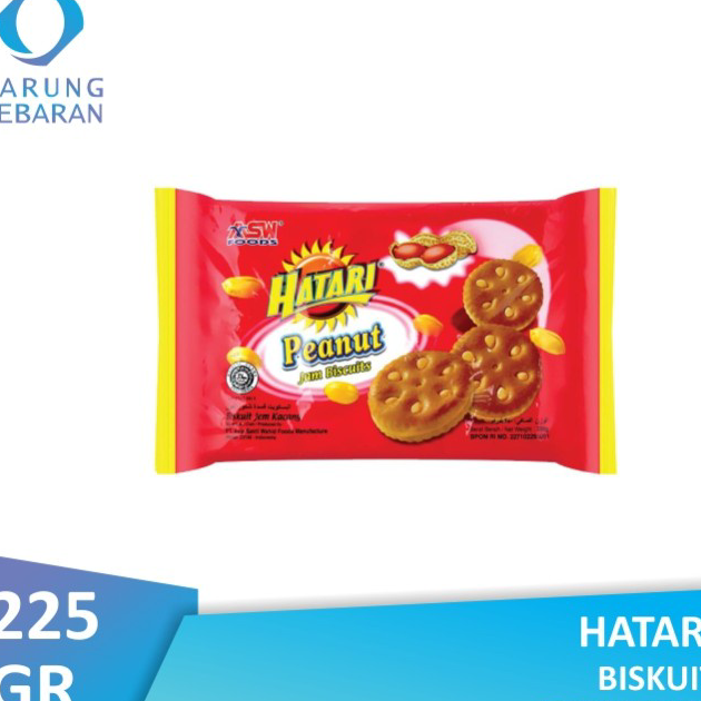 

★★★★ Hatari Peanut Jam Biscuits 225gr ♪↔✴❆