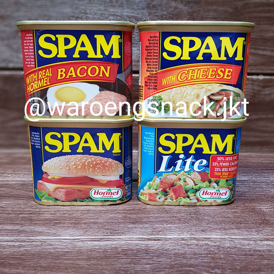 

➦➮✶✺ HORMEL SPAM USA 5 VARIANTS | LUNCHEON MEAT NON HALAL