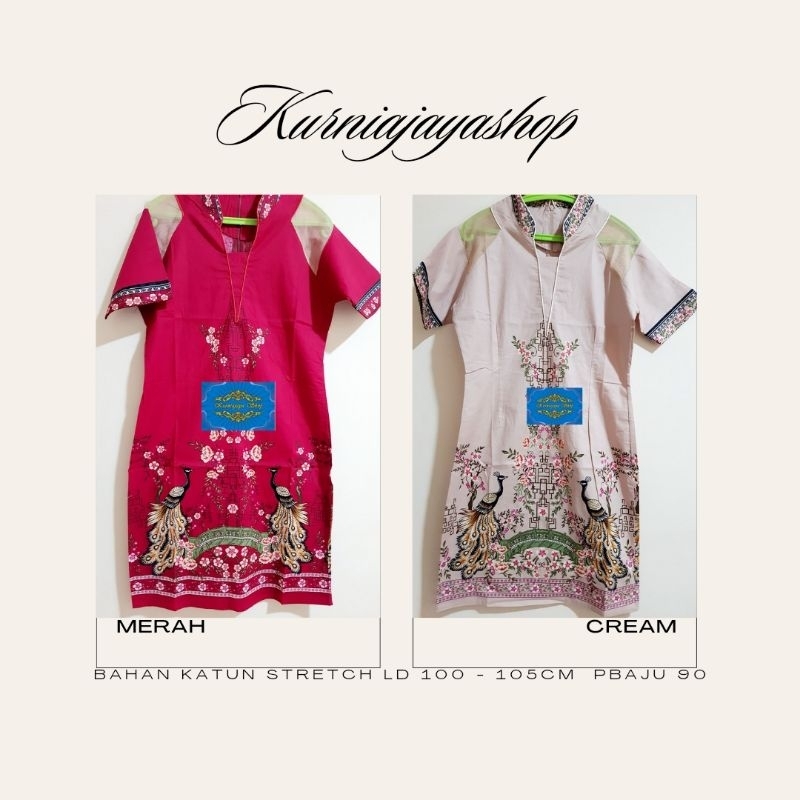 dress cheongsam jumbo/dress batik cheongsam jumbo#dress batik jumbo