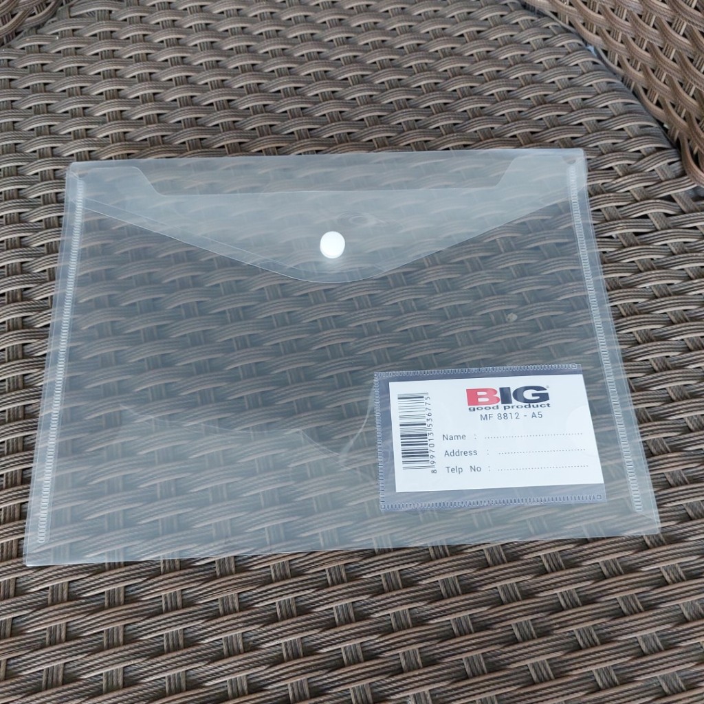 

1 BUAH Map Plastik Kancing A5 BIG UKURAN KECIL