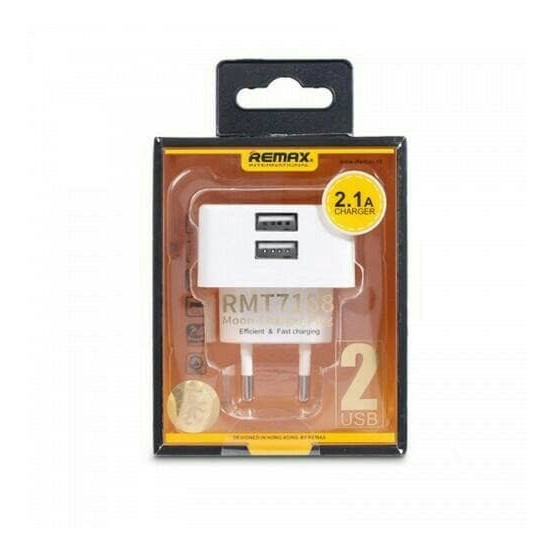 Remax CRESCENT MOON Adaptor Charger 2 Port USB