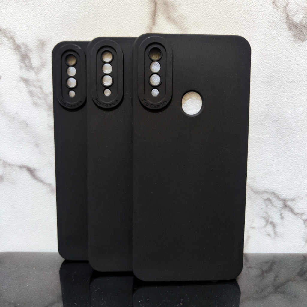 Black matte softcase hitam Oppo A11k, Oppo A12, Oppo A31 silikon case lentur lembut