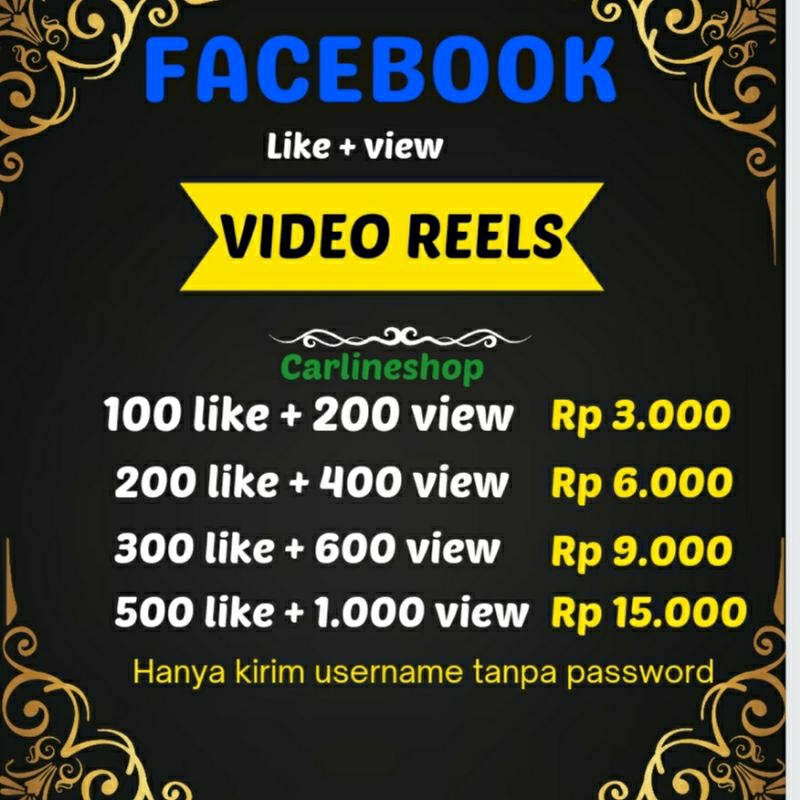 FACEBOOK REELS like view FB SUPER PROMO