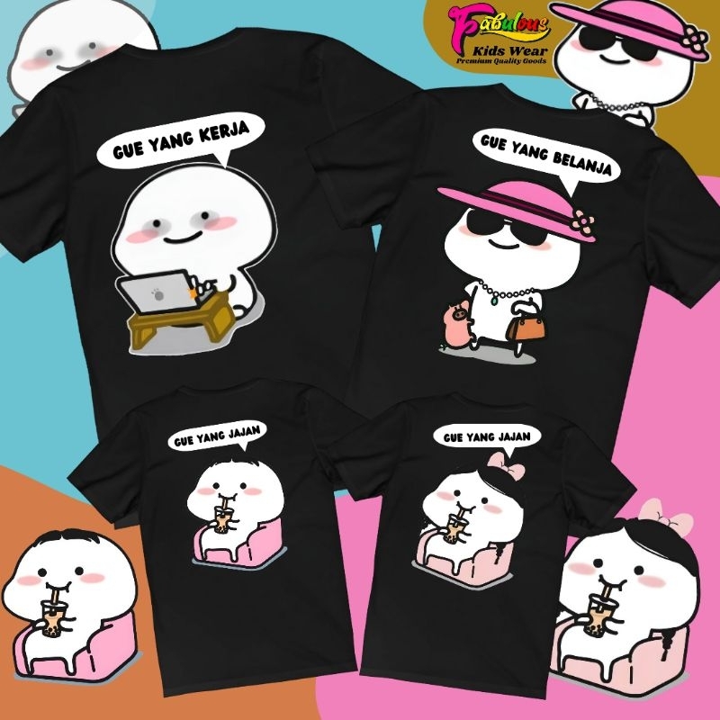 BELI 1 GRATIS 1 - KAOS COUPLE - KAOS FAMILY - KAOS DISTRO DEWASA - KAOS PRIA TERMURAH
