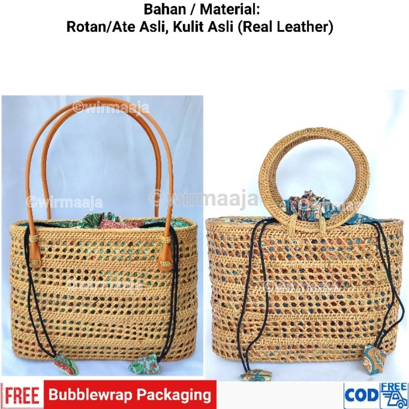 Tas Rotan Full Ata Sundung Lipan kualitas Super