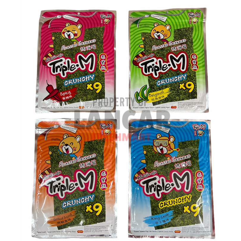 

➺➩⋆❀ TRIPLE M ROASTED SEAWEED 45GR / TRIPLE M ROASTED SEAWEED 45GR