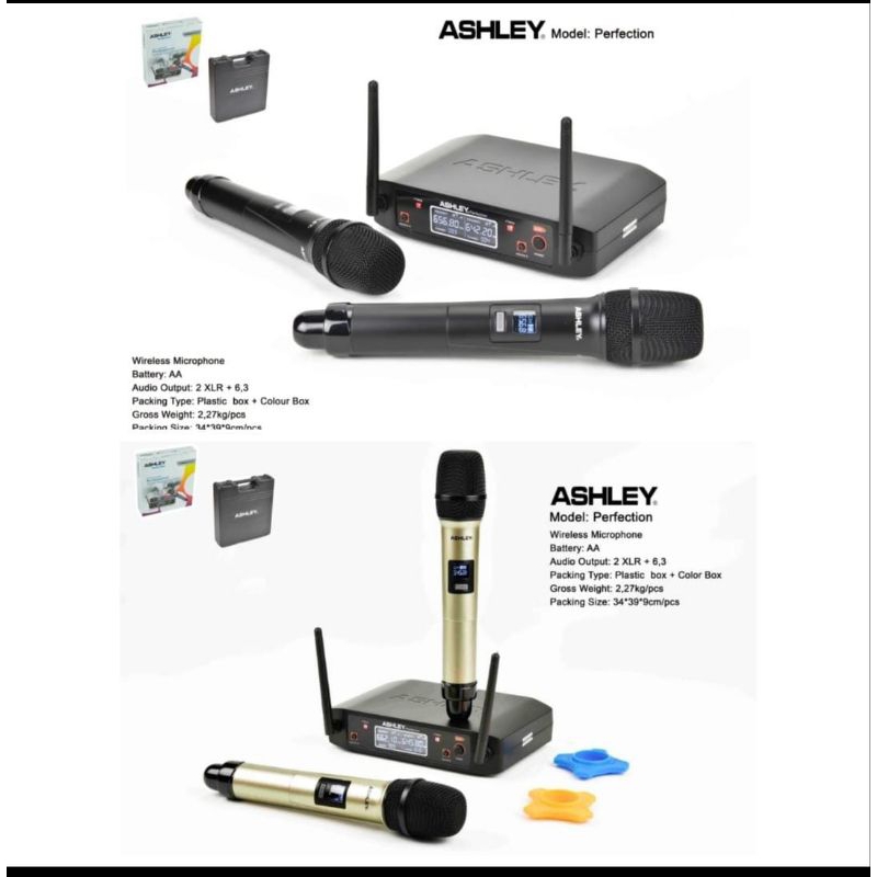 Mic Microphone Wireless Ashley Perfection Original TERBAIK