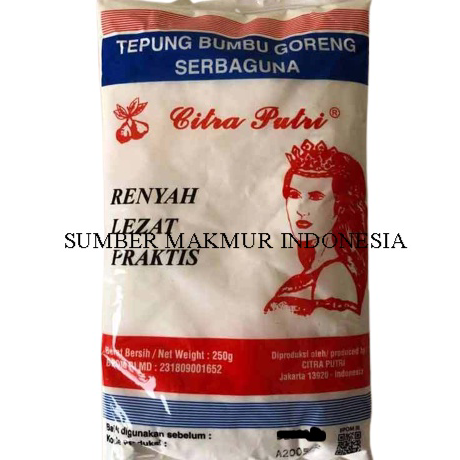 

Terbaru TEPUNG CiITRA PUTRI 250 gr / TEPUNG BUMBU GORENG AYAM HALAL - ECERAN