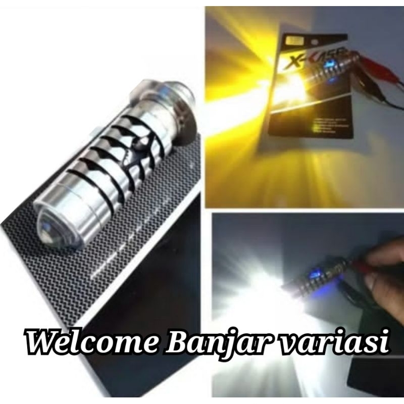 LAMPU LED MOTOR H6 LASER 2 WARNA | BOHLAM LED H6 LASER | H6 HIGH BEAM