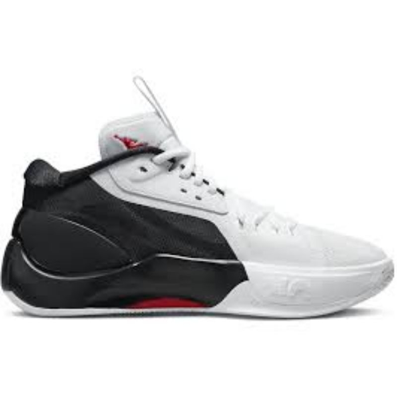 Sepatu AJ Zoom Separate White Black Red