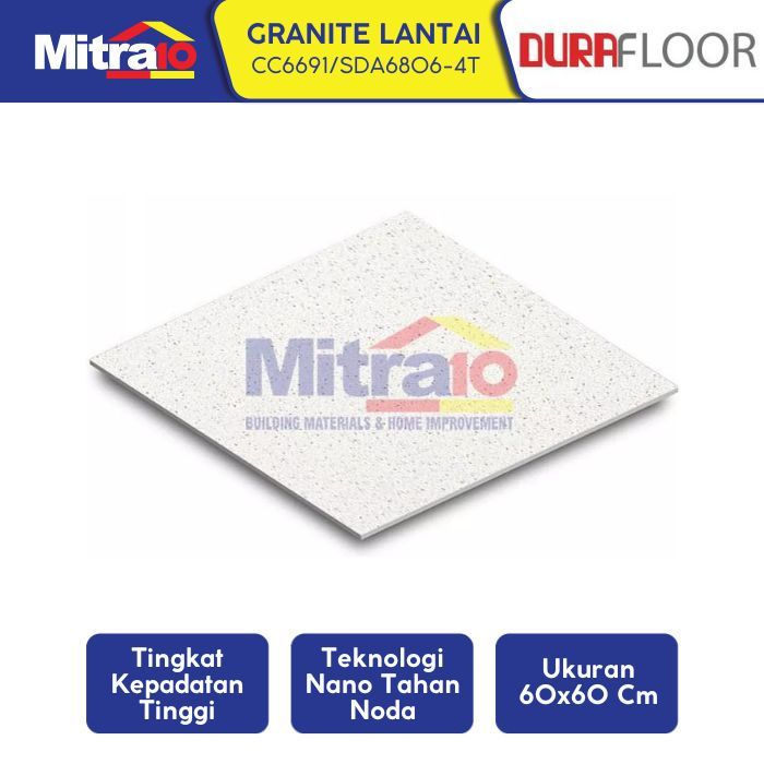 Durafloor Granite Lantai CC6691/SDA6806-4T 60x60 Cm Putih