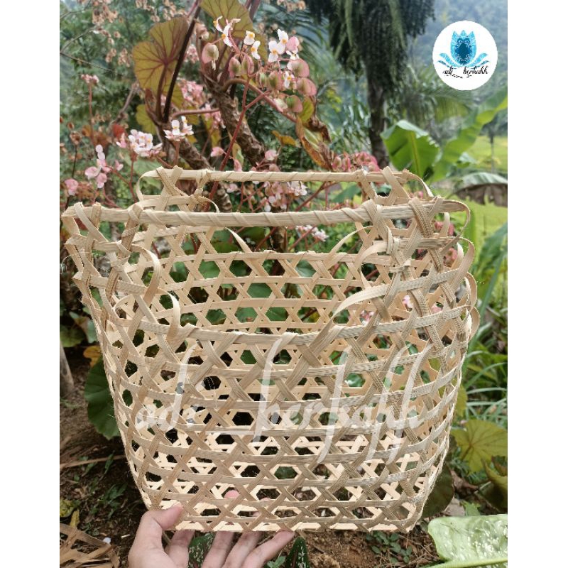 anyaman bambu tas hampers