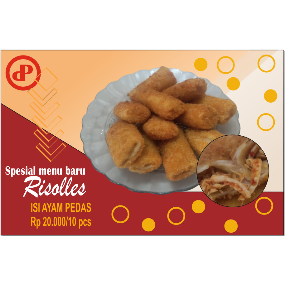 

Risolles Ayam Pedas isi 10 Pcs