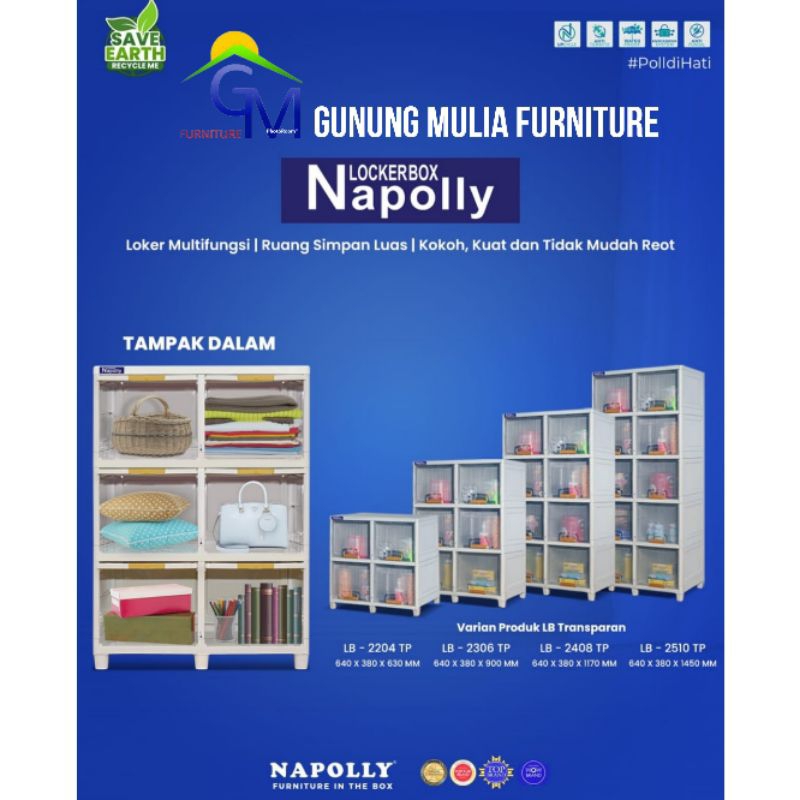 Lemari Cabinet / Lokerbox Multifungsi Napolly