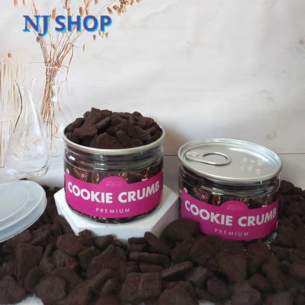 

(Snack Original) - CAN Cookie Crumb 0-0re o Biskuit Crumb Remahan Biskuit Hiasan Topping Kue Puding Cake Kualitas Premium