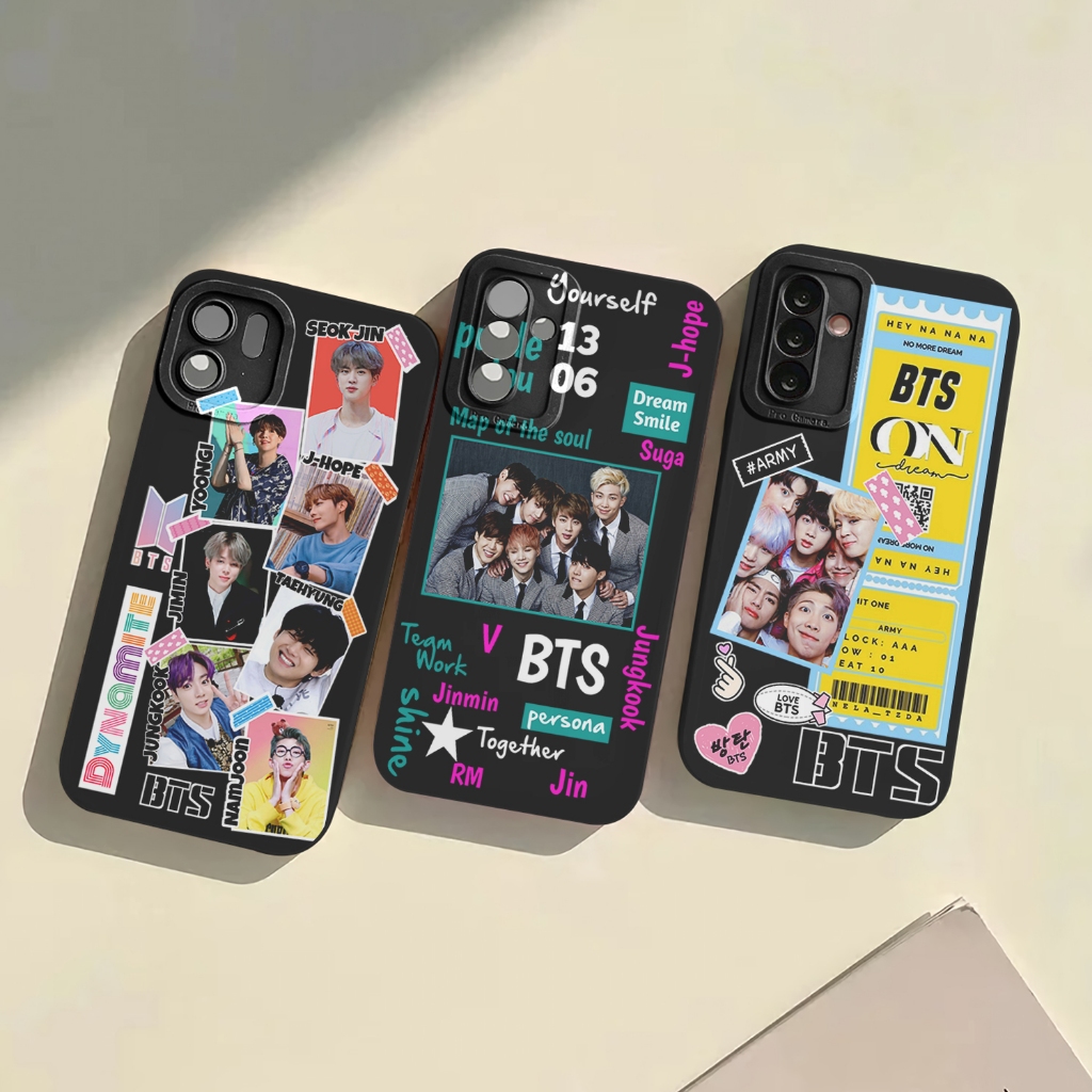 Case Xiao-mi Redmi Note 13 13C 14C Pro Plus 9 9a 9c 10 10a 10c 11 12c 12 Casing softcase bts pro cam