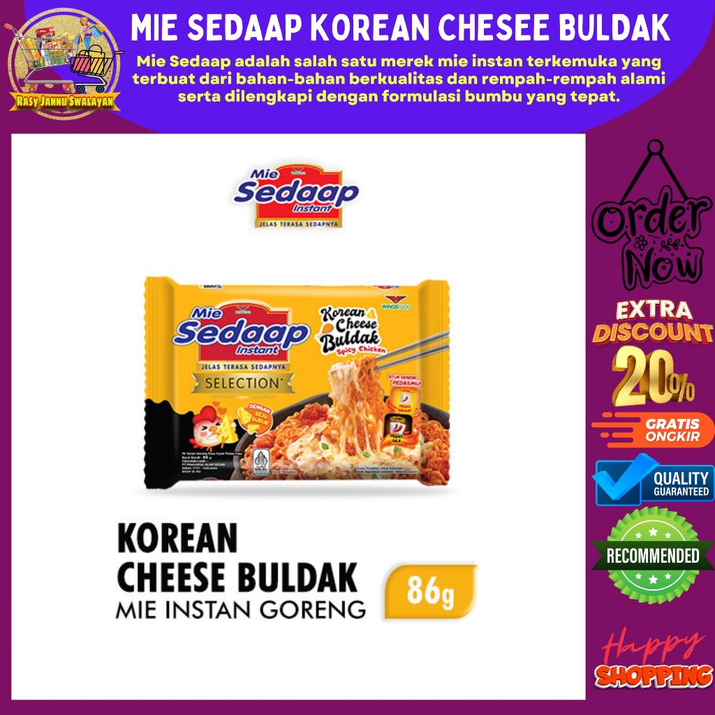 

Mie Sedaap Korean Cheese Buldak 86 gr