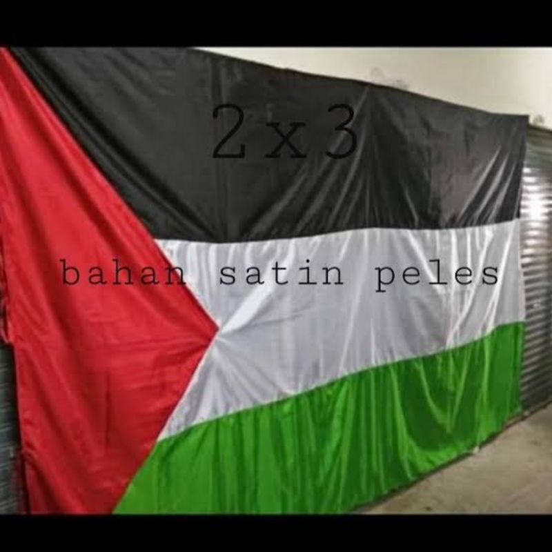 Bendera palestina ukuran 2x3 meter Jumbo