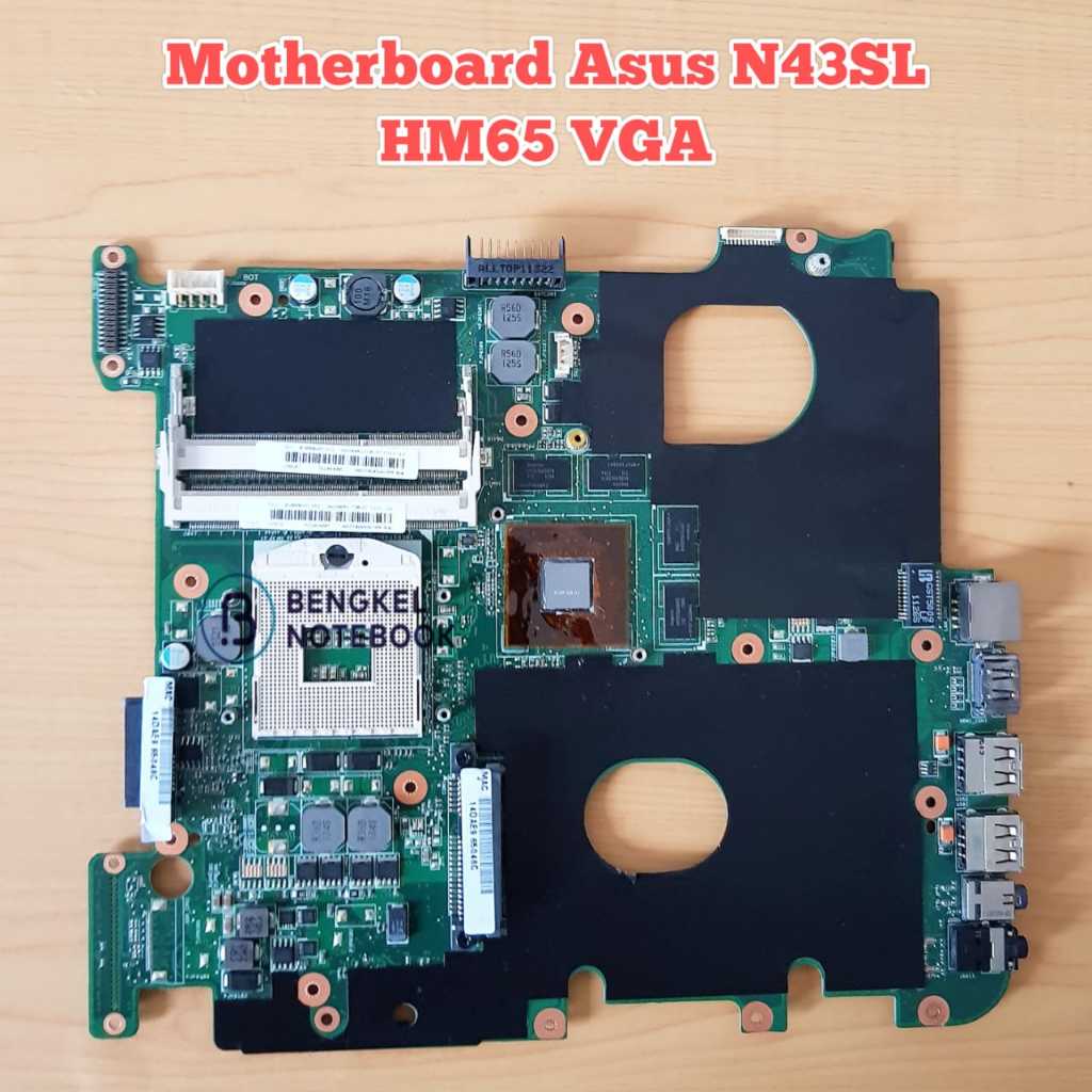 Motherboard Asus N43 N43SL Chipset HM65 VGA Nvidia GT630M  REV 2.0