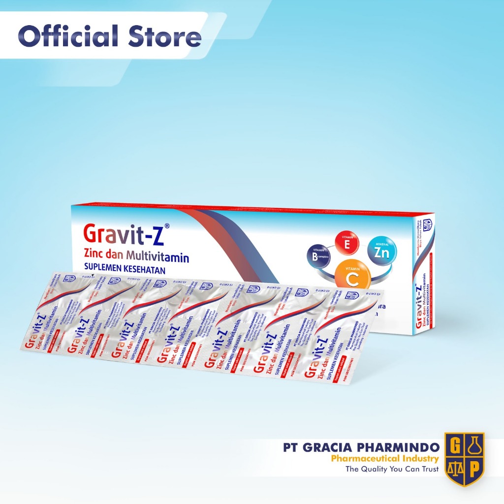 Gravit Z - Zinc dan Multivitamin membantu memelihara daya tahan tubuh
