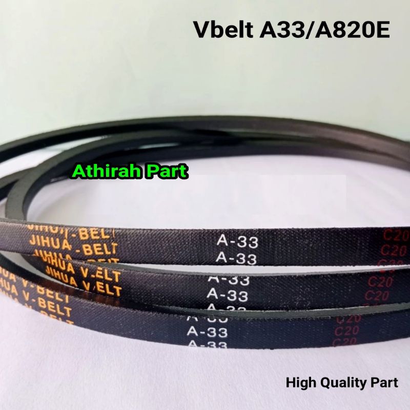 Vbelt Belting Mesin Cuci Ukuran A33 / A820E