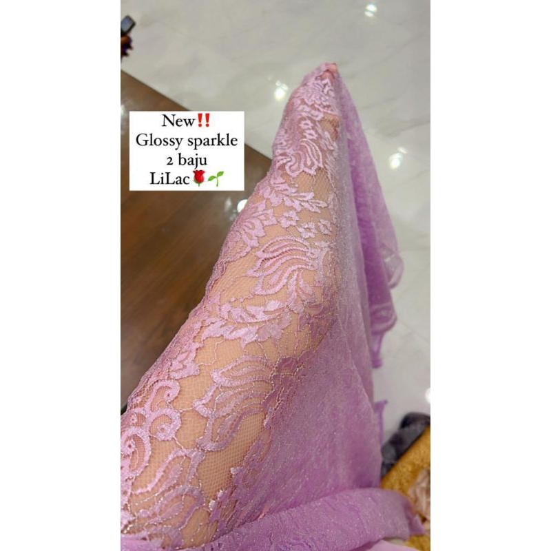 KAIN KEBAYA METALIC SPARKLE 2 BAJU // KAIN KEBAYA METALIK // KAIN BROKAT BALI