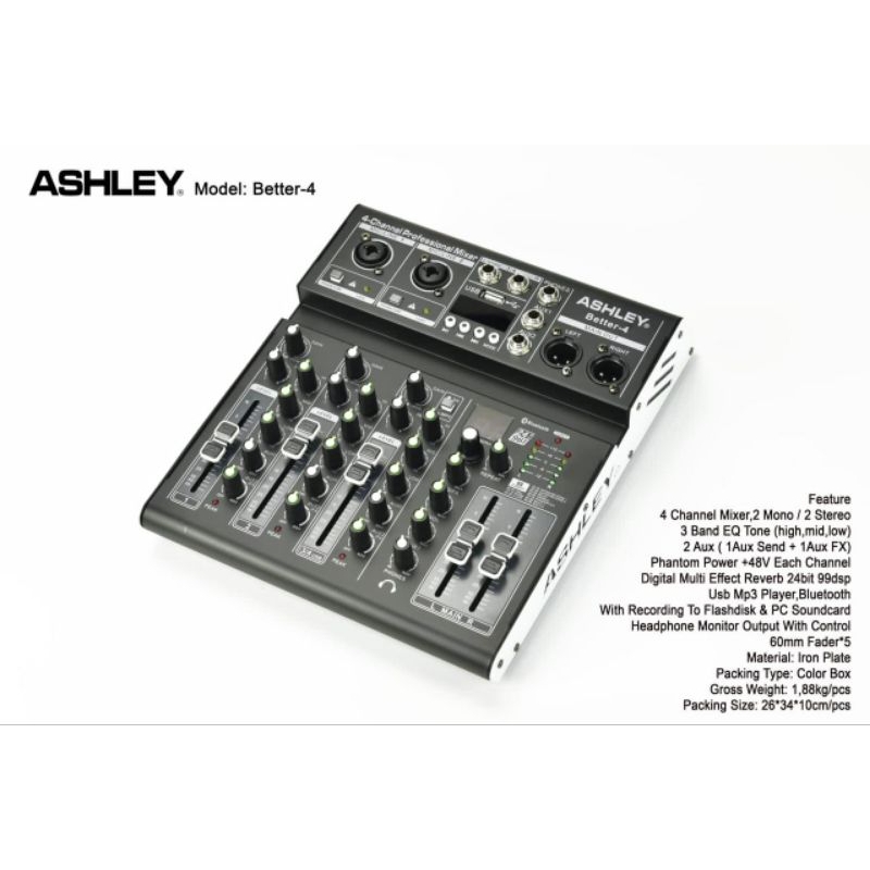 mixer audio ASHLEY BETTER4 ORIGINAL