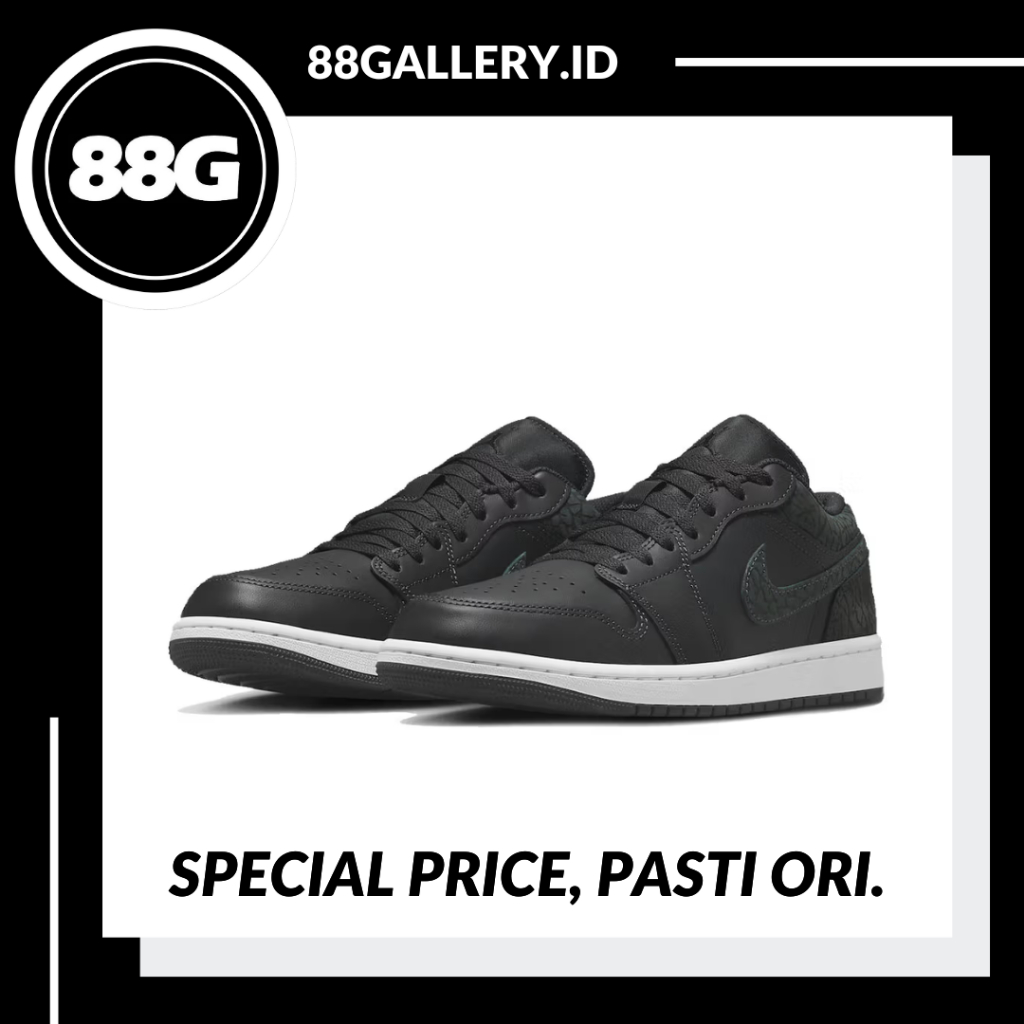 Air Jordan 1 Low Black Elephant