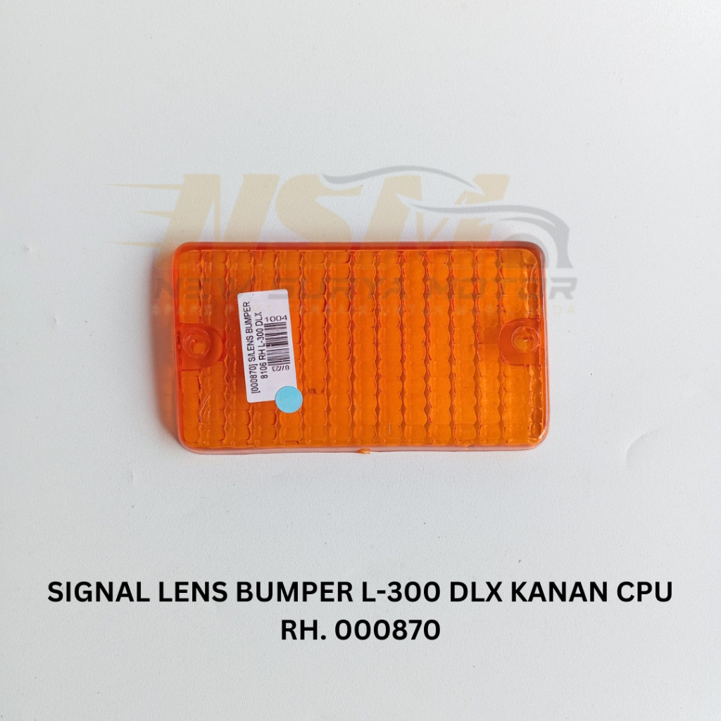 Mika Lensa Lampu Bumper Bemper Signal Lens Bumper Mobil Mitsubishi L-300 L300 L 300 DELUXE KANAN CPU