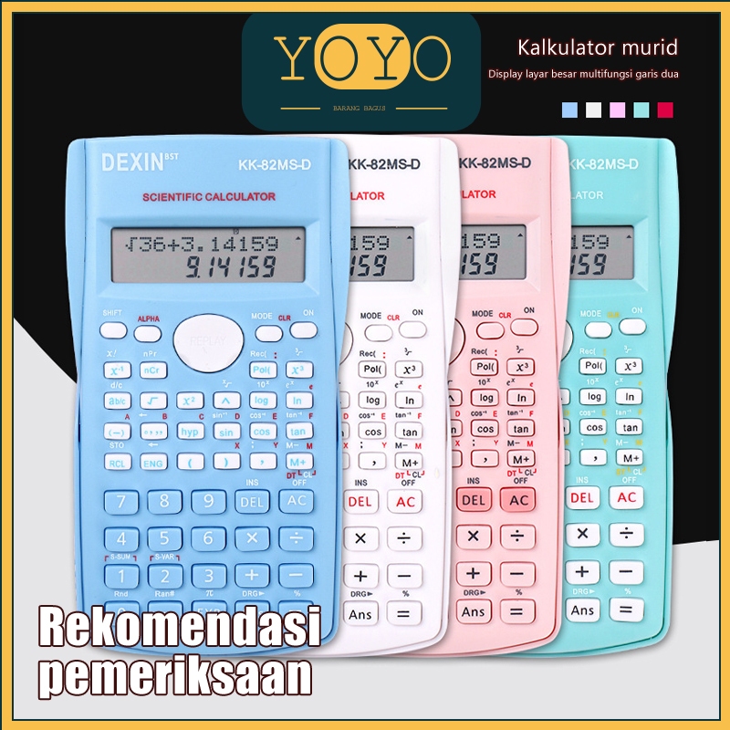 

Kalkulator Scientific/Kalkulator SinCosTan/Kalkulator Ilmiah 240 Fungsi Function 4 Warna