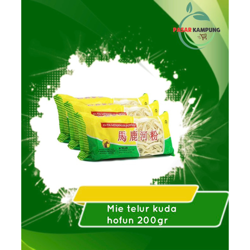 

Mie telur kuda hofun (mie pipih) 200gr