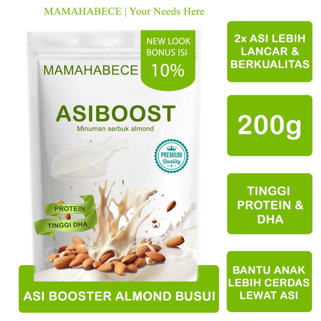 Susu Asi Booster Almond Milk Asi Booster Pelancar Asi Booster Ibu Menyusui Penambah Asi Susu Almond 