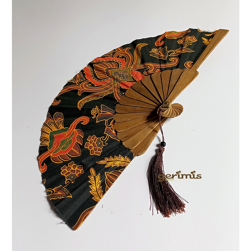rangka kipas kayu souvenir