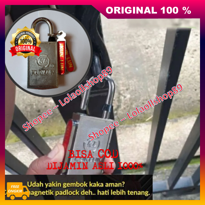 Gembok Magnet Anti Maling Gembok Magnet Tanpa Lubang Anti Magnet 100% ASLI ORIGINAL