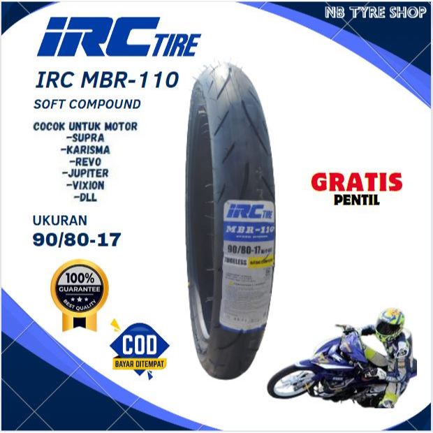 Ban Tubles Motor R15 Cbr150 // Ban IRC MBR-110 90/80-17 // Ban Tubeless