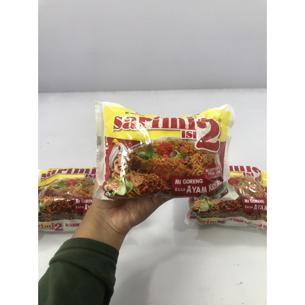 

1 Bungkus - Mi Instan Sarimi Isi 2 Mi Goreng Ayam Kremes (Kremess Lebih Renyah) Kemasan 125 gr isi1bks