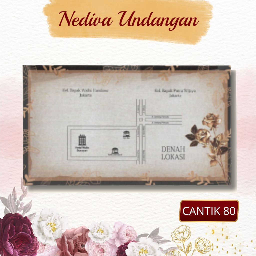 Blangko Undangan Cantik 80 Harga Murah