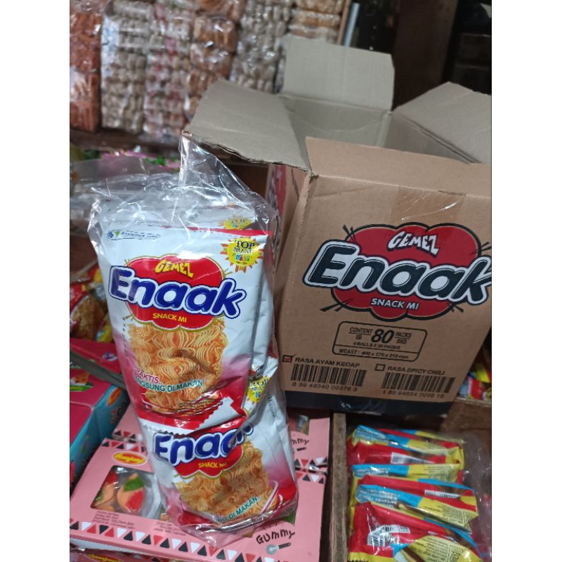 

snack mie gemez enaak isi 20 pcs